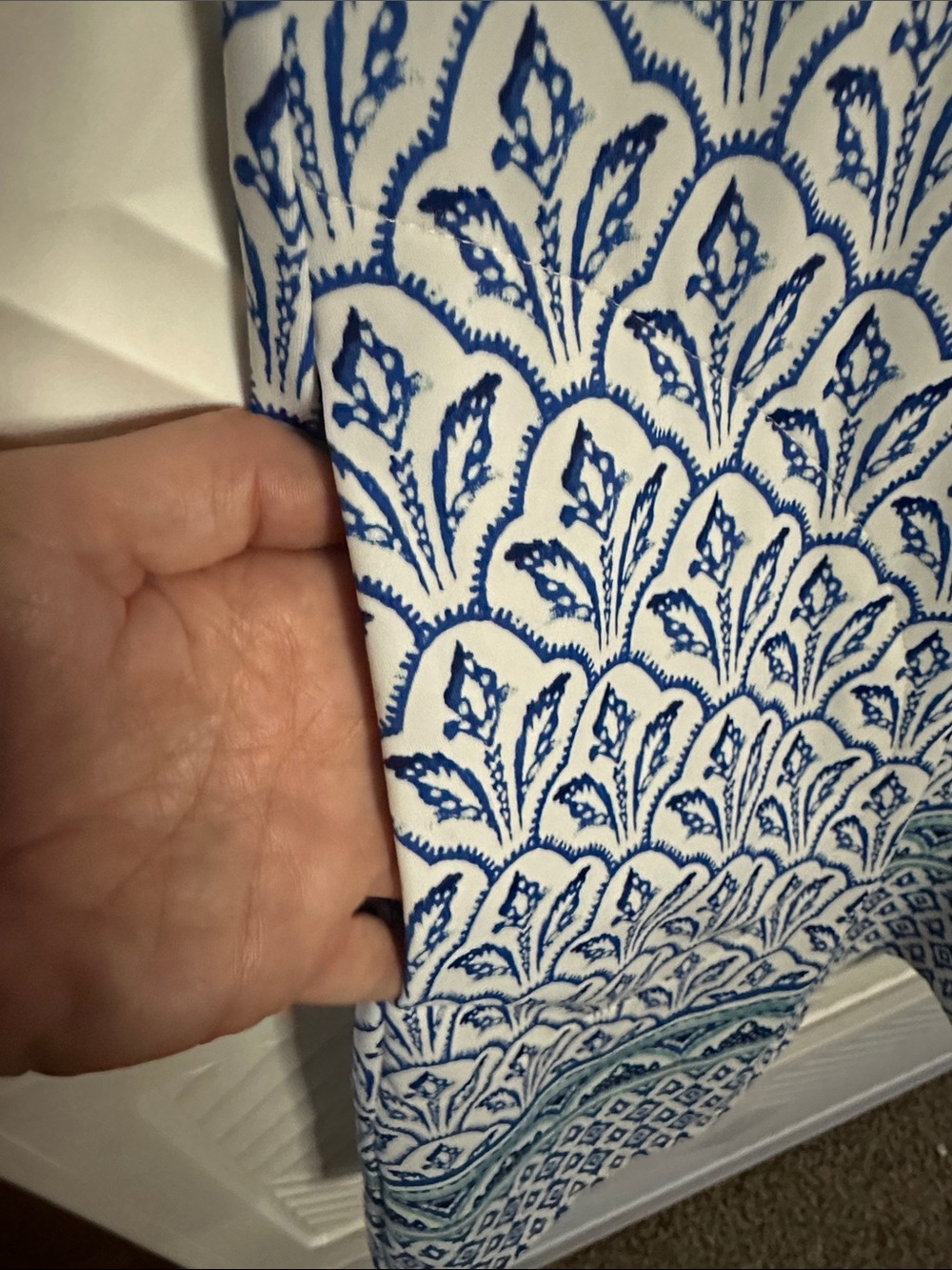 Cabana Life Blue and White Printed Mini Dress - Picture 4 of 9